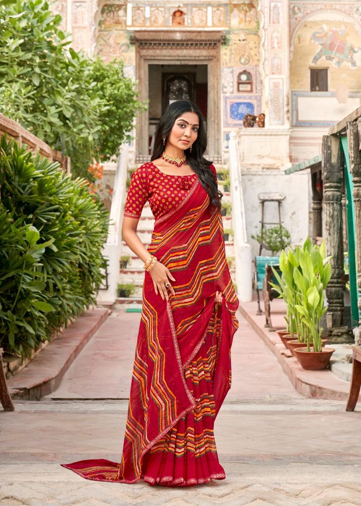 lt kashvi creation darshini georgette catchy look saree catalog