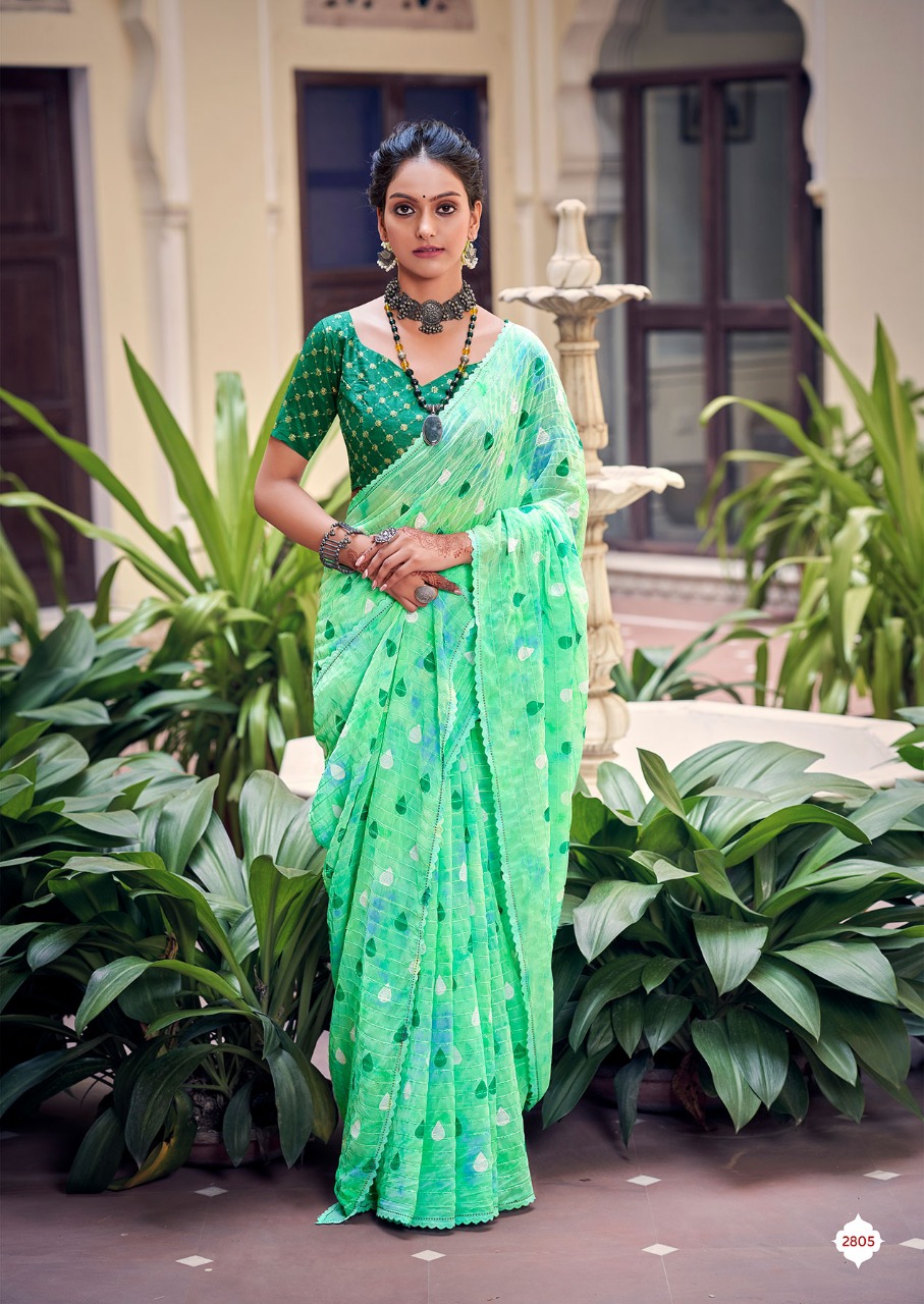 lt kashvi creation hetvi georgette decent look saree catalog