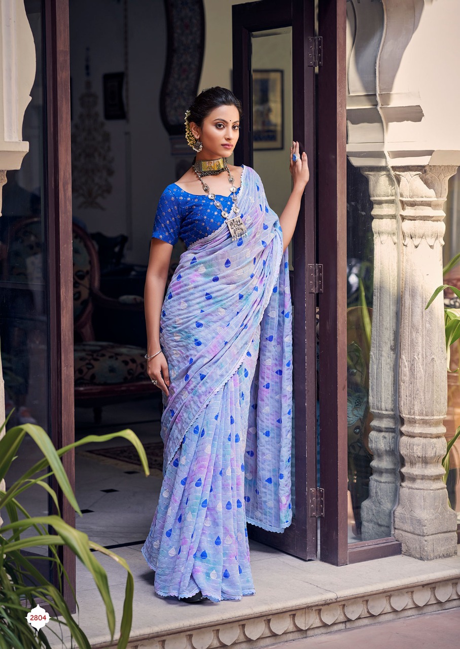 lt kashvi creation hetvi georgette decent look saree catalog