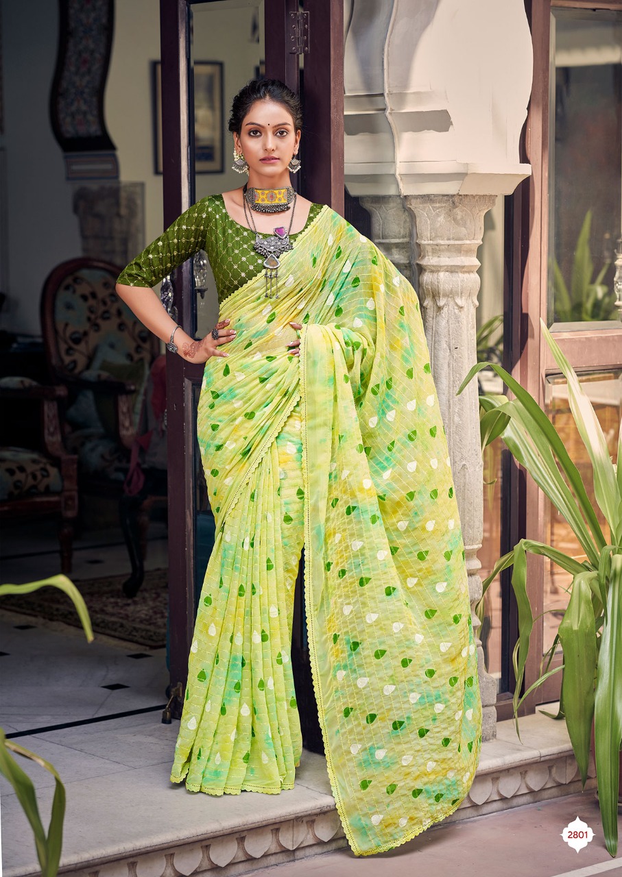 lt kashvi creation hetvi georgette decent look saree catalog