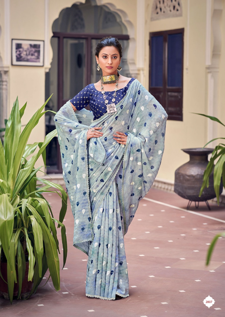 lt kashvi creation hetvi georgette decent look saree catalog