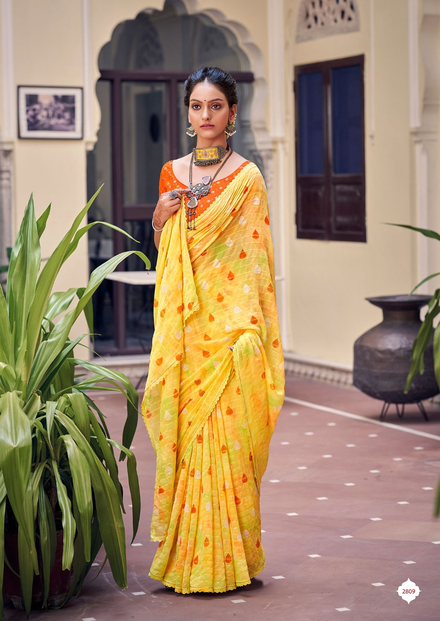 lt kashvi creation hetvi georgette decent look saree catalog