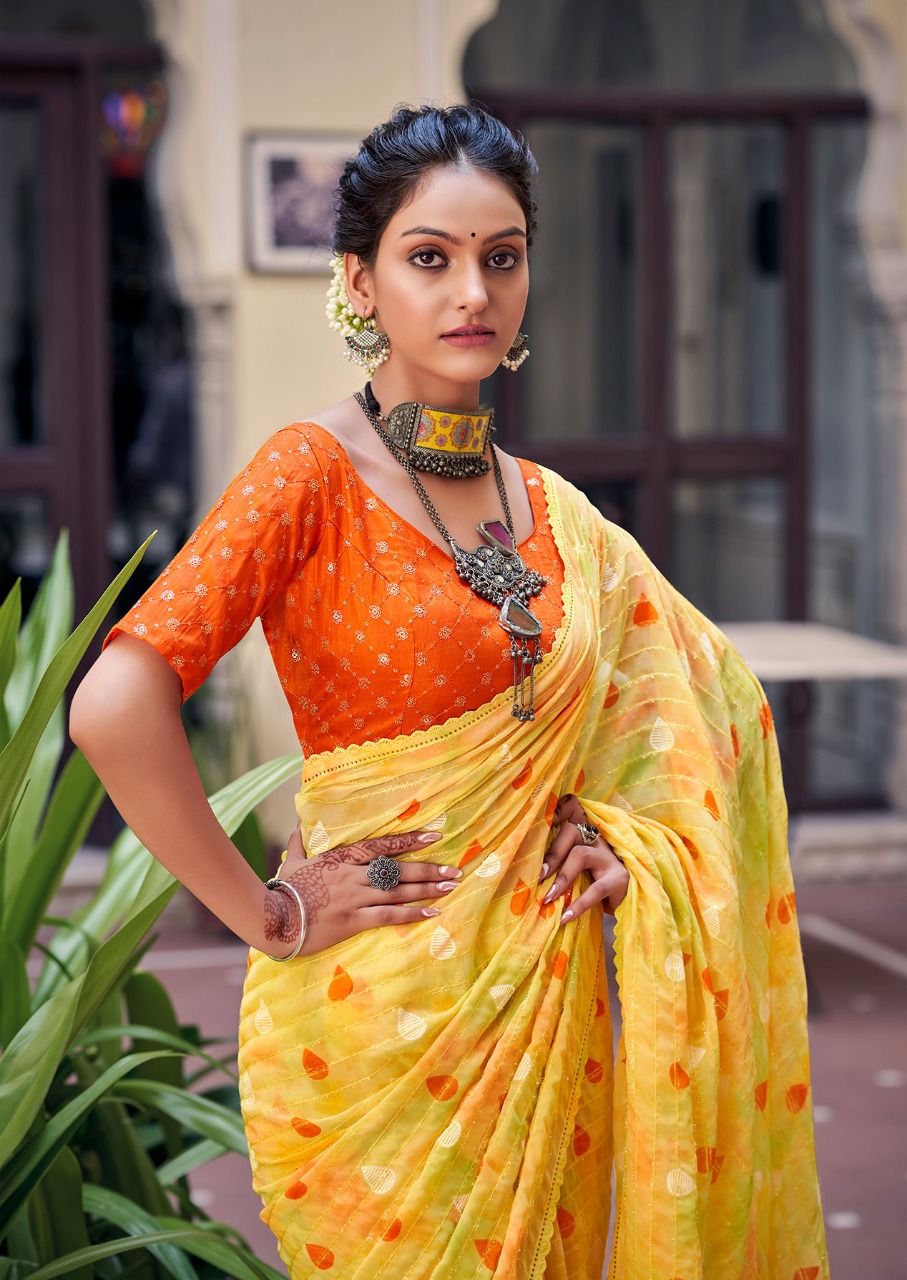 lt kashvi creation hetvi georgette decent look saree catalog