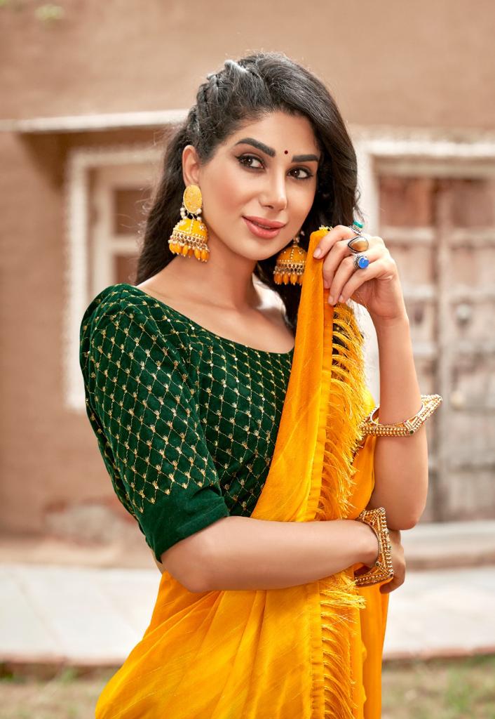 lt kashvi creation jhumri moss zari new and modern style saree catalog