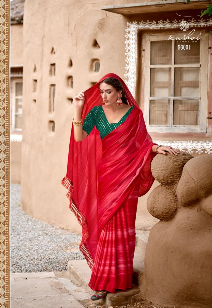 lt kashvi creation jhumri moss zari new and modern style saree catalog