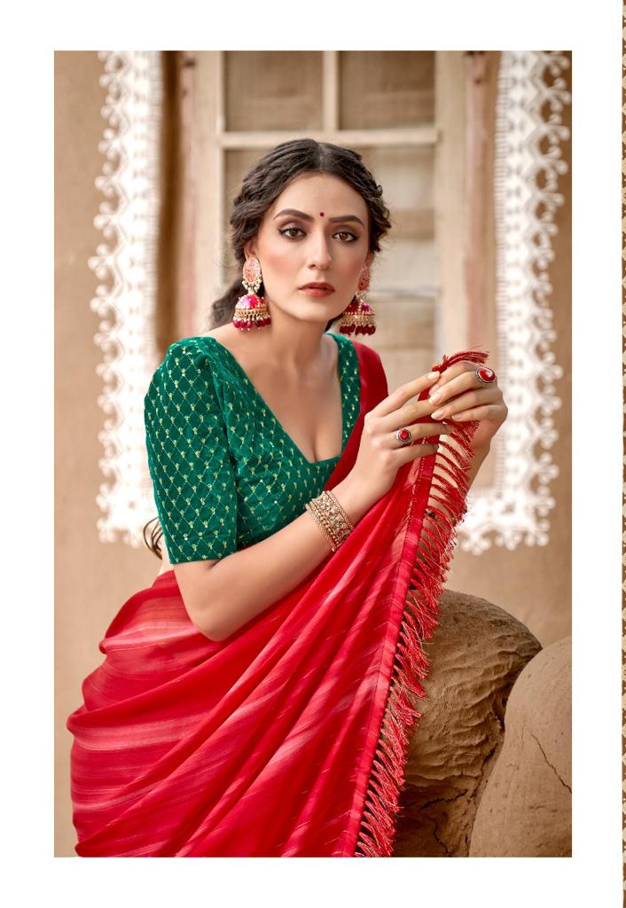 lt kashvi creation jhumri moss zari new and modern style saree catalog