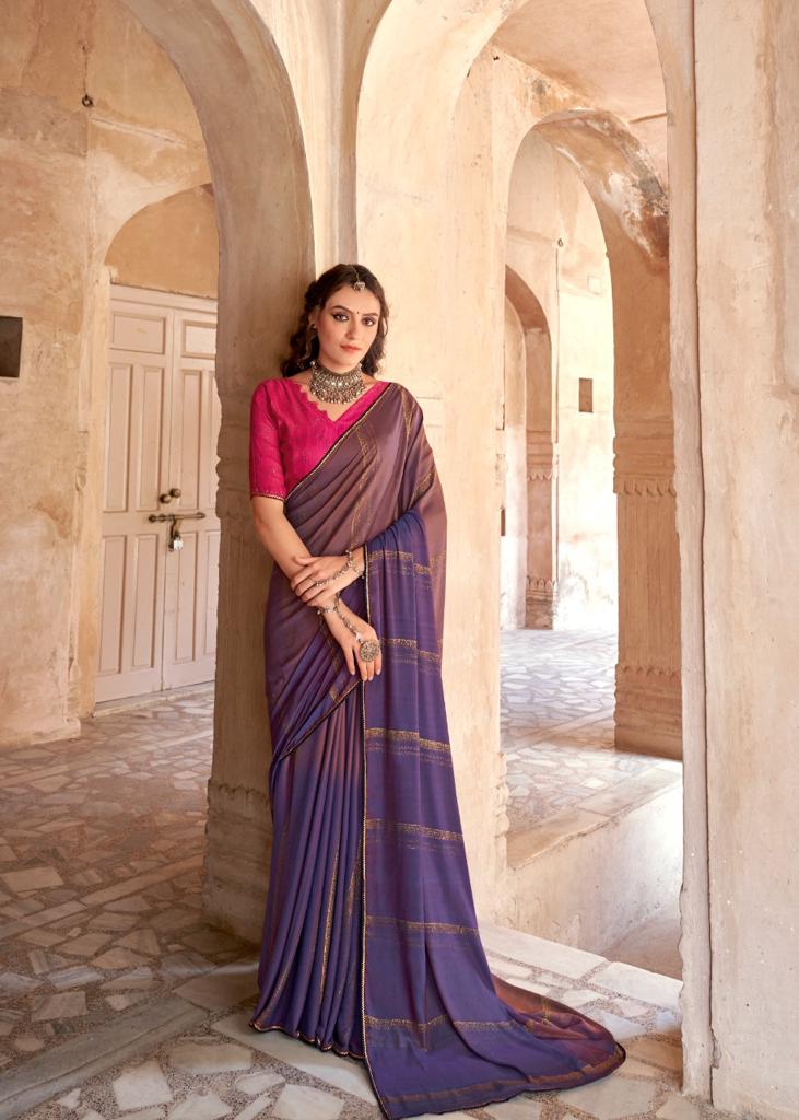 lt kashvi creation libas dull moss chiffon elegant look saree catalog