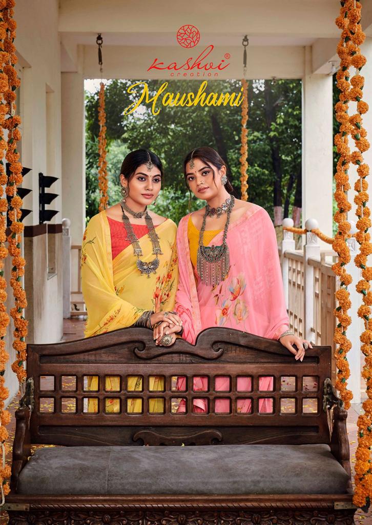 lt kashvi creation maushami weightless georgeous look saree catalog