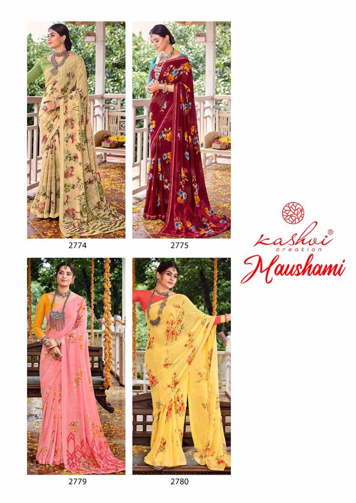 lt kashvi creation maushami weightless georgeous look saree catalog