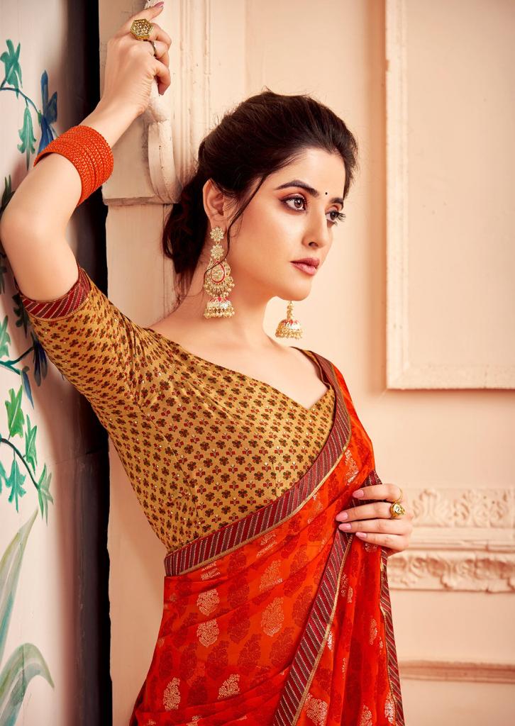 lt kashvi creation mayuri georgette attractive look saree catalog