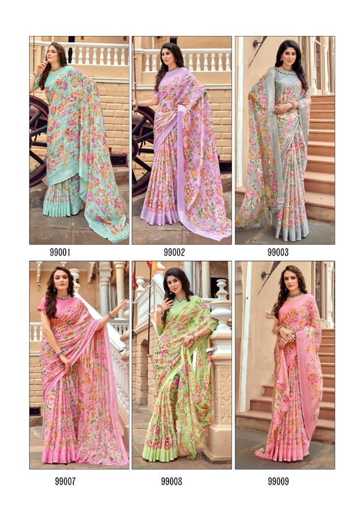 lt kashvi creation monalisa georgette exclusive print saree catalog