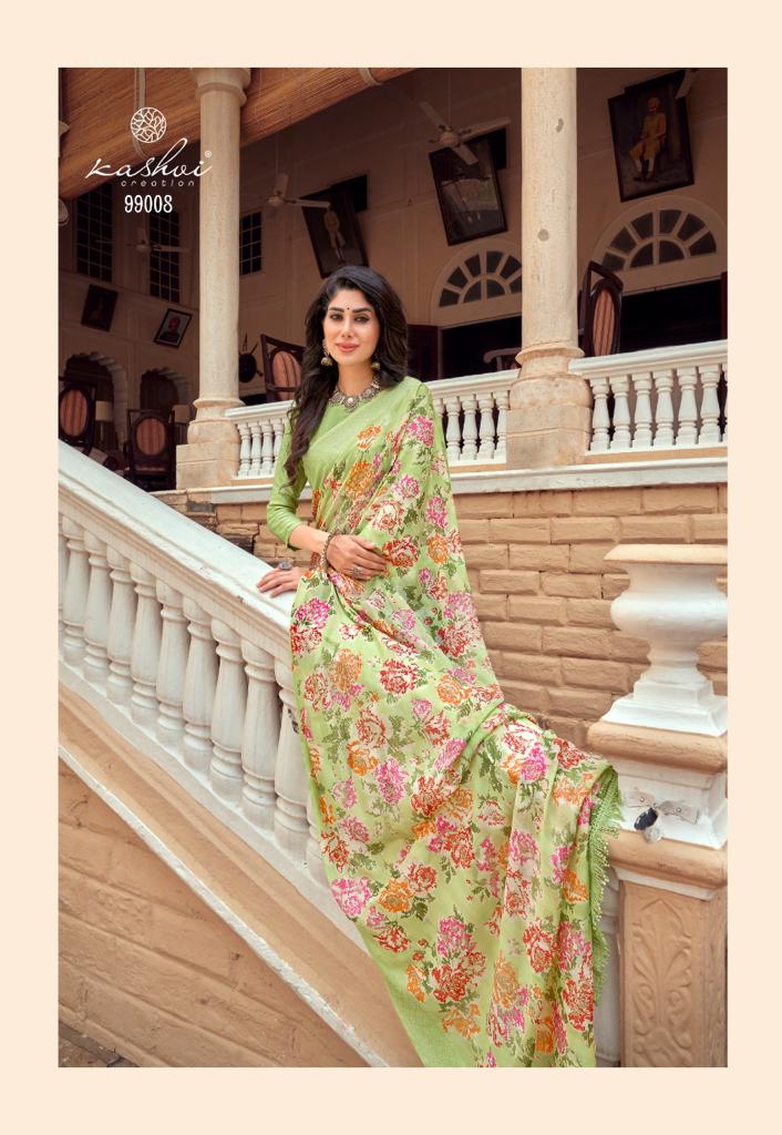 lt kashvi creation monalisa georgette exclusive print saree catalog