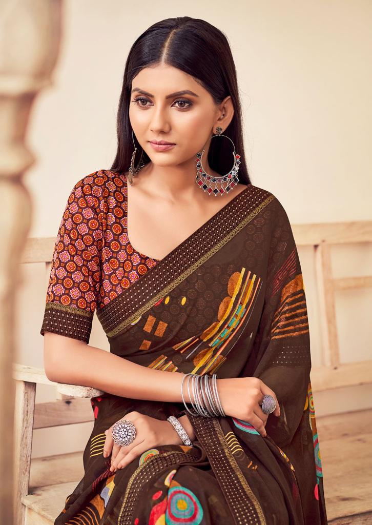 lt kashvi creation supriya georgette exclusive print saree catalog