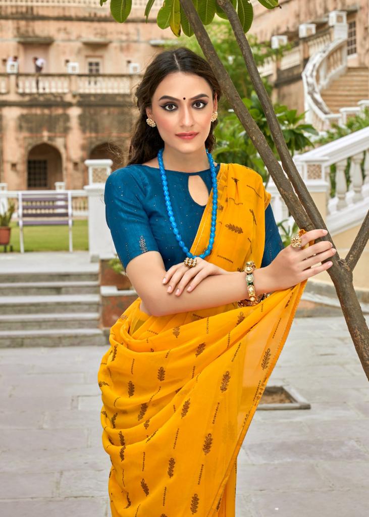 lt kashvi creation utsav georgette catchy look saree catalog