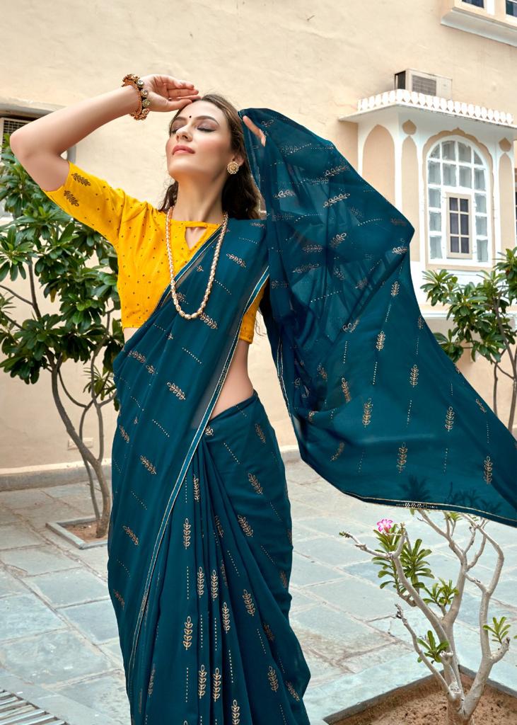 lt kashvi creation utsav georgette catchy look saree catalog