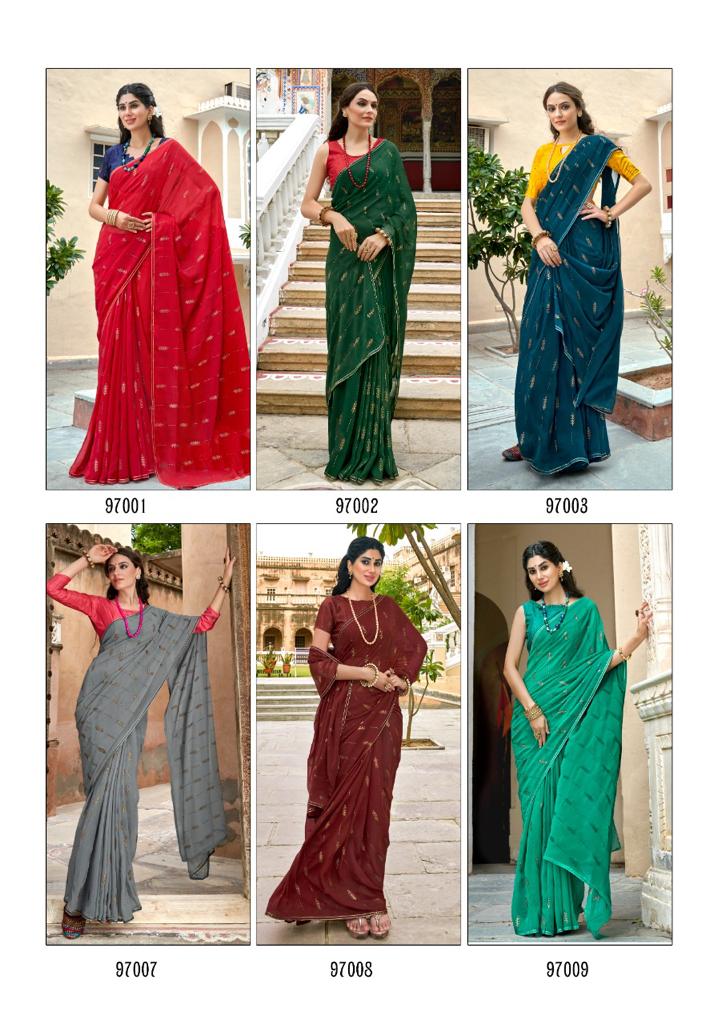 lt kashvi creation utsav georgette catchy look saree catalog