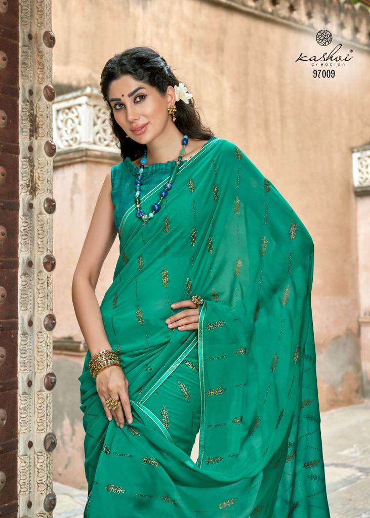 lt kashvi creation utsav georgette catchy look saree catalog