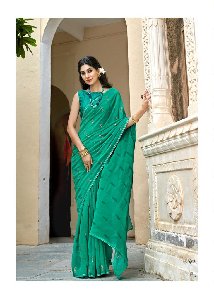 lt kashvi creation utsav georgette catchy look saree catalog