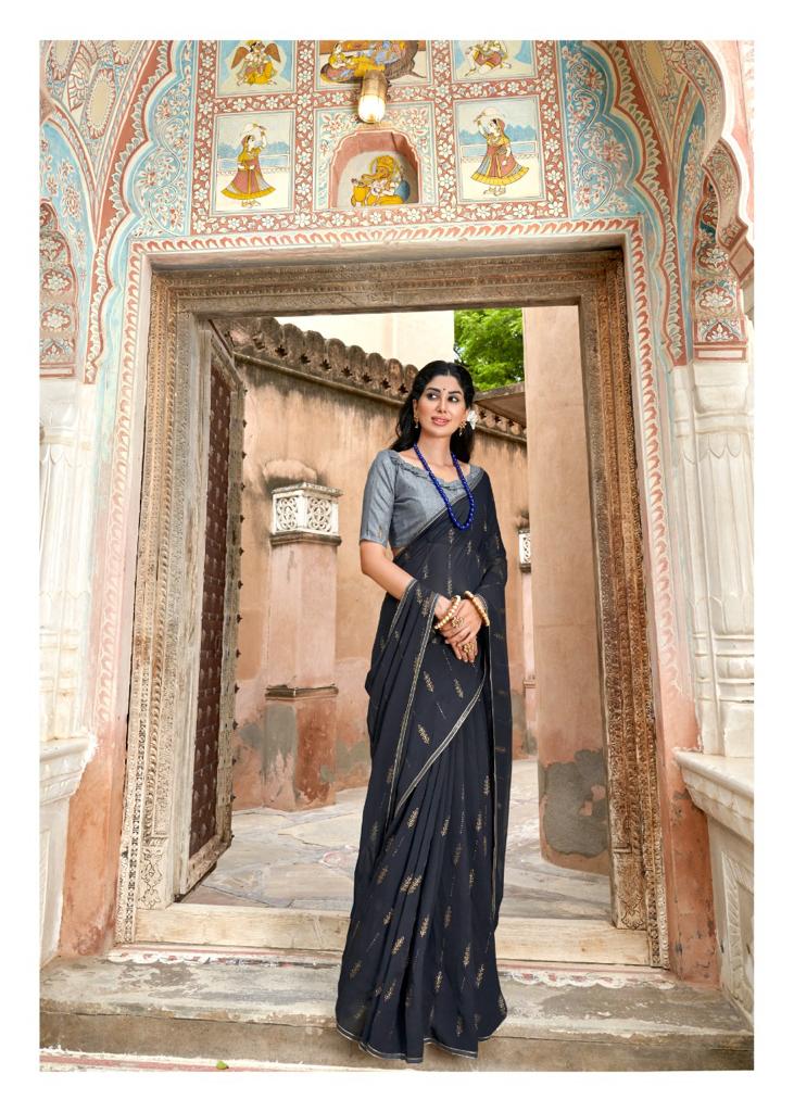 lt kashvi creation utsav georgette catchy look saree catalog