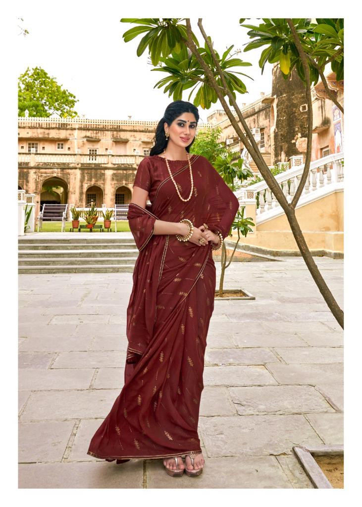 lt kashvi creation utsav georgette catchy look saree catalog