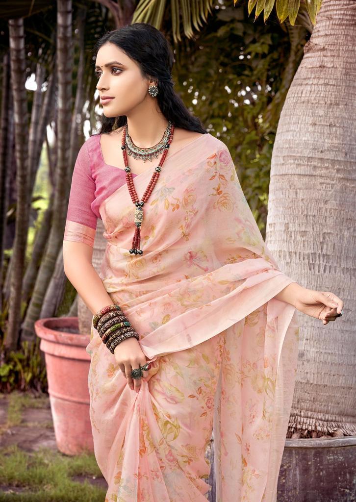 lt ksahvi creation lotus silk decent look saree catalog