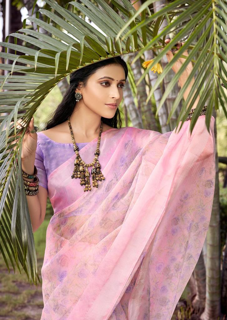 lt ksahvi creation lotus silk decent look saree catalog