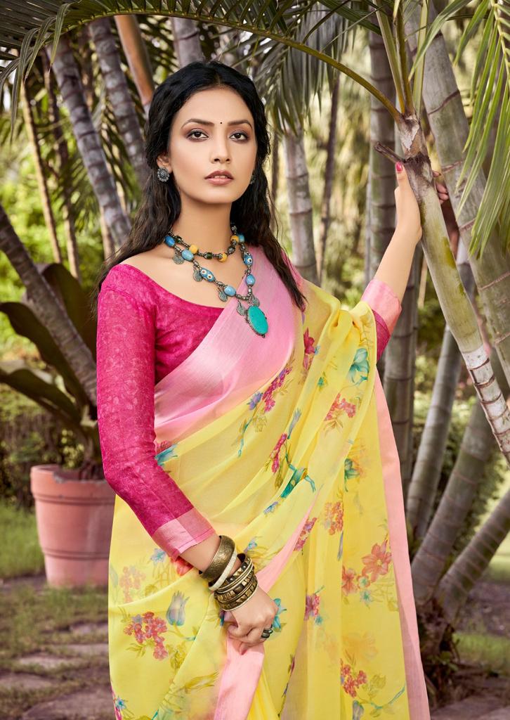 lt ksahvi creation lotus silk decent look saree catalog