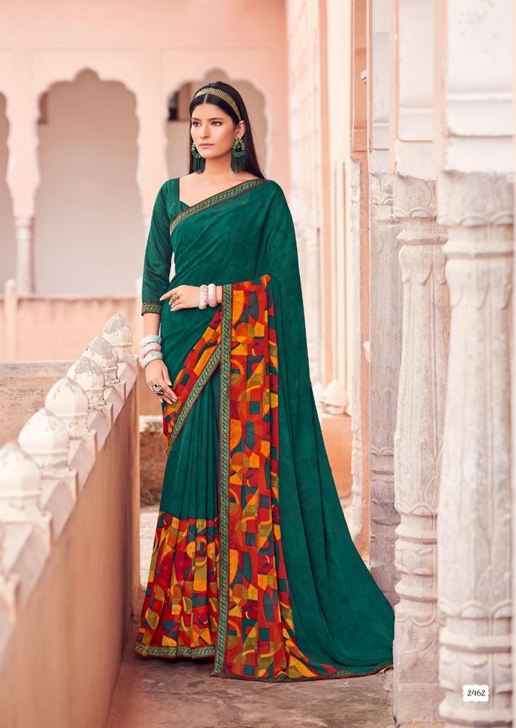 lt saree kashvi creation minakshi vol 2 georgette attractive print saree catalog