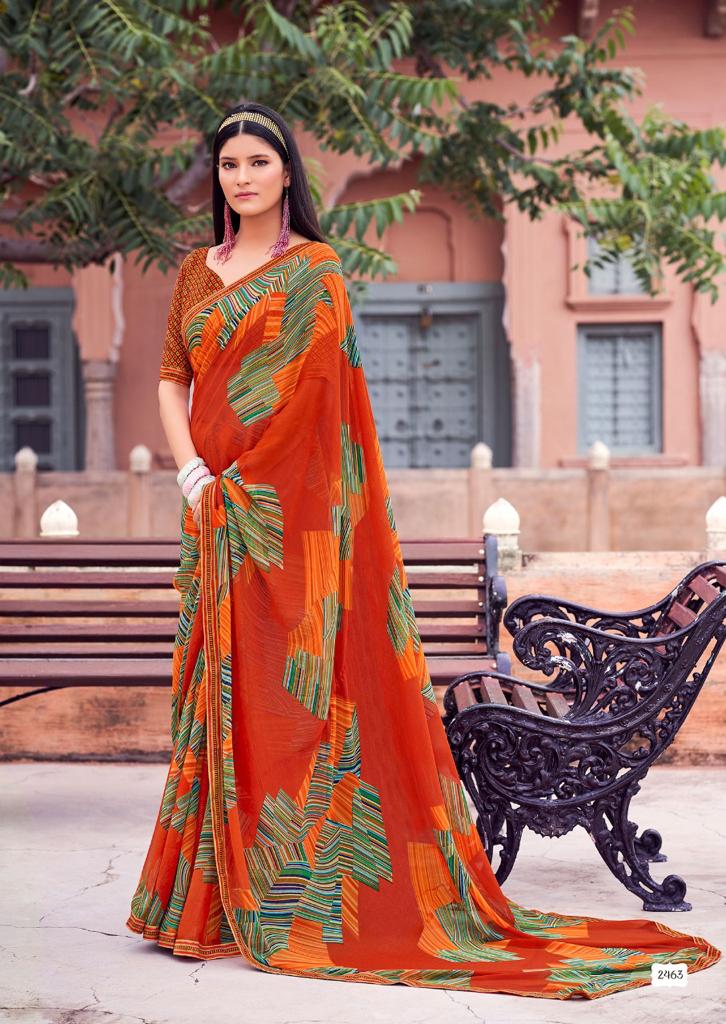 lt saree kashvi creation minakshi vol 2 georgette attractive print saree catalog