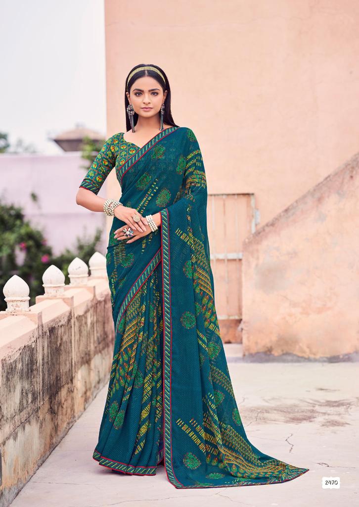 lt saree kashvi creation minakshi vol 2 georgette attractive print saree catalog