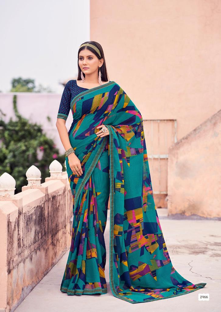 lt saree kashvi creation minakshi vol 2 georgette attractive print saree catalog