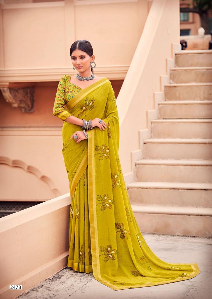 lt saree kashvi creation sunheri georgette attractive print saree catalog