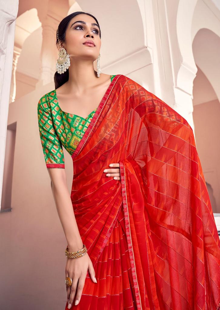 lt sarees kashvi creation maanvi georgette exclusive print saree catalog