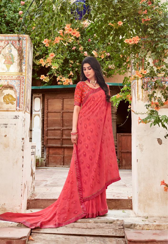 lt sarees kashvi creation manashvi georgette exclusive print saree catalog