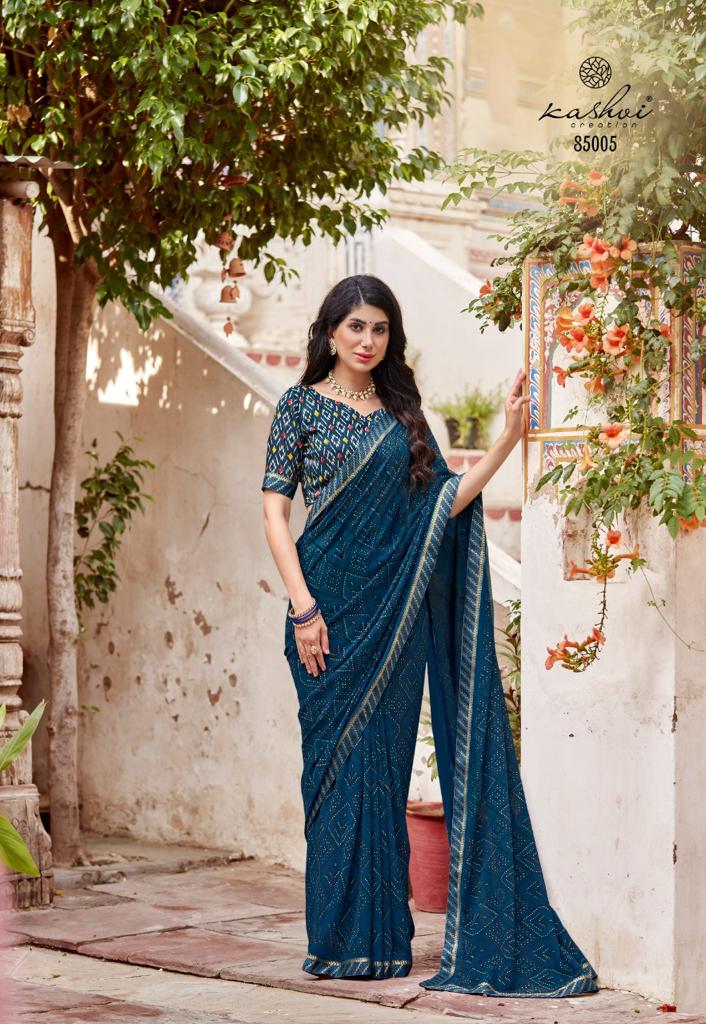 lt sarees kashvi creation manashvi georgette exclusive print saree catalog