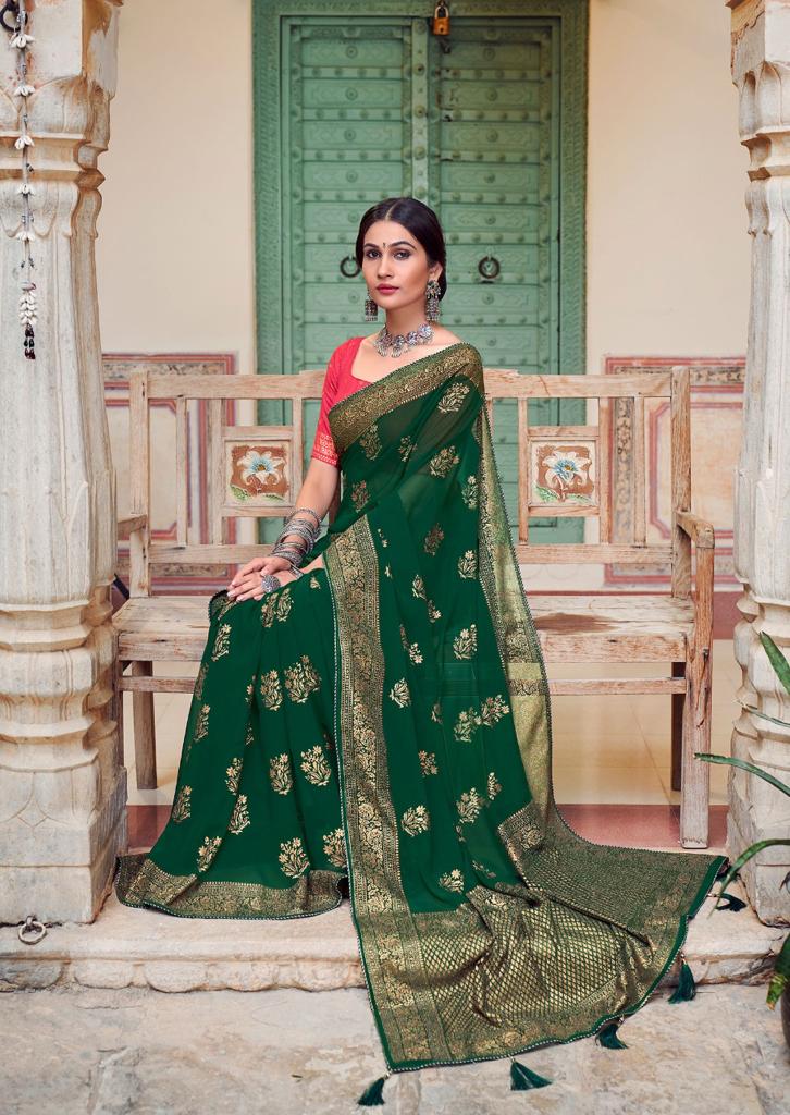 lt sarees kashvi creation nadia georgette exclusive print saree catalog