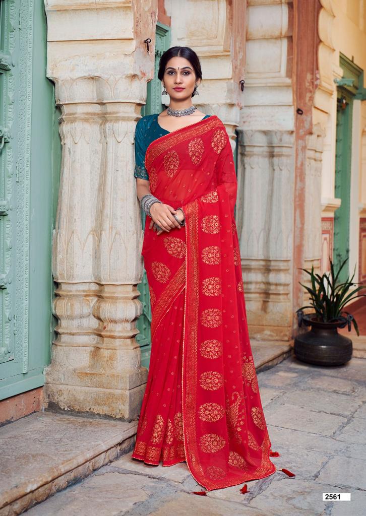 lt sarees kashvi creation nadia georgette exclusive print saree catalog