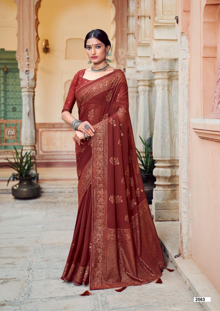 lt sarees kashvi creation nadia georgette exclusive print saree catalog