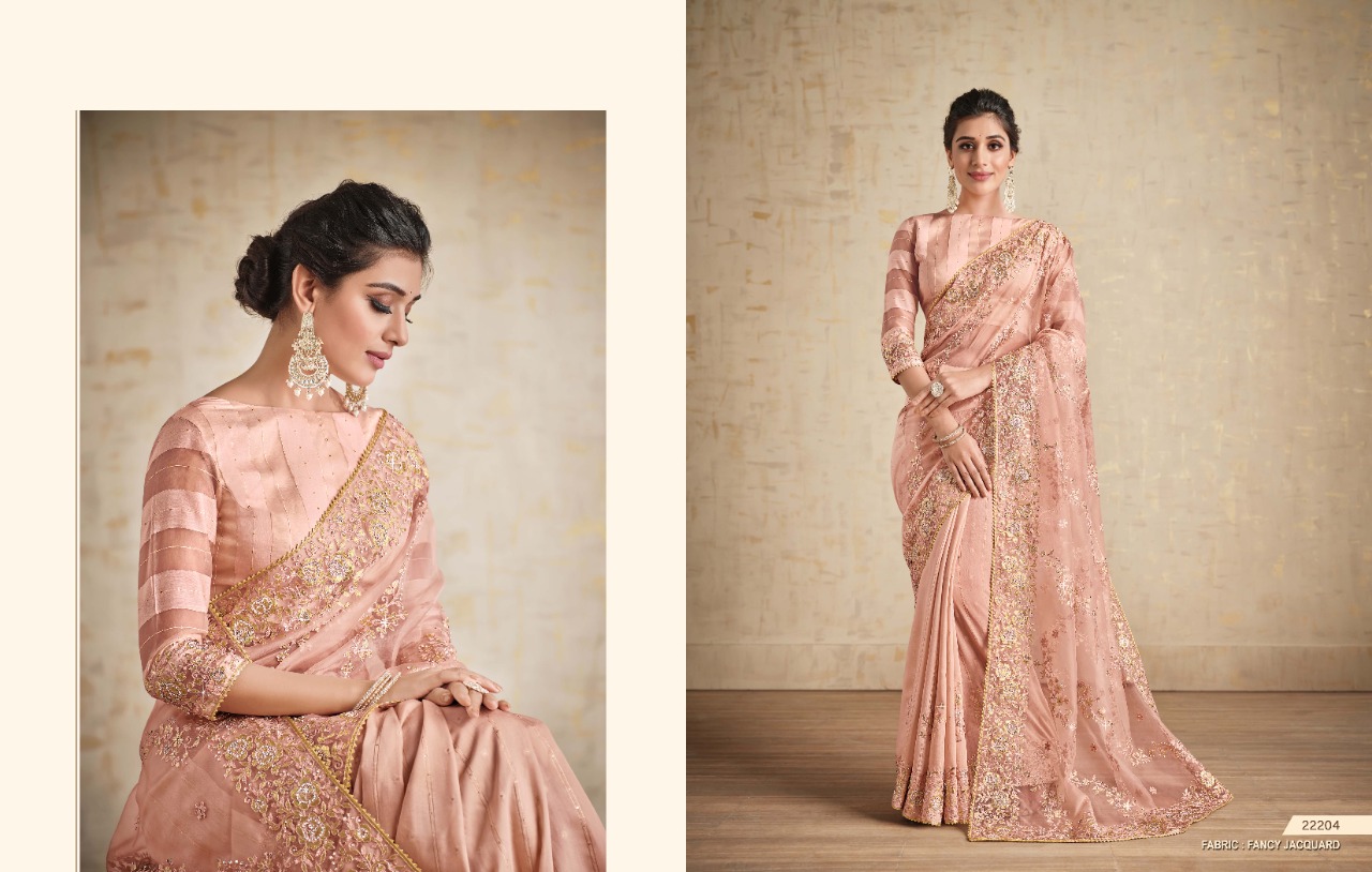 mahotsav mohmanthan 22200 series alyona fancy festive look saree catalog