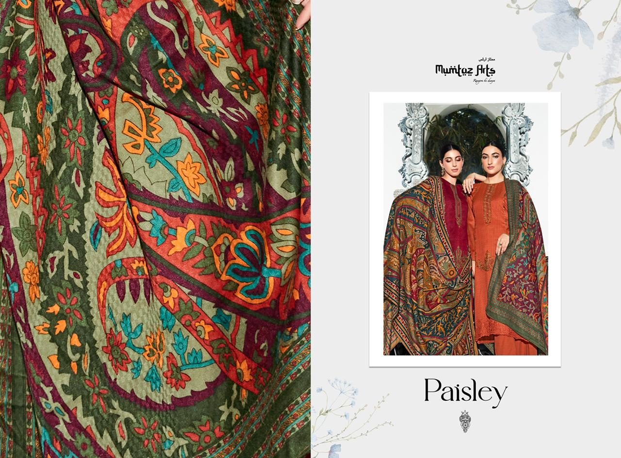 mumtaz art paisley shifli edition vol 1 pashmina exclusive print salwar suit catalog