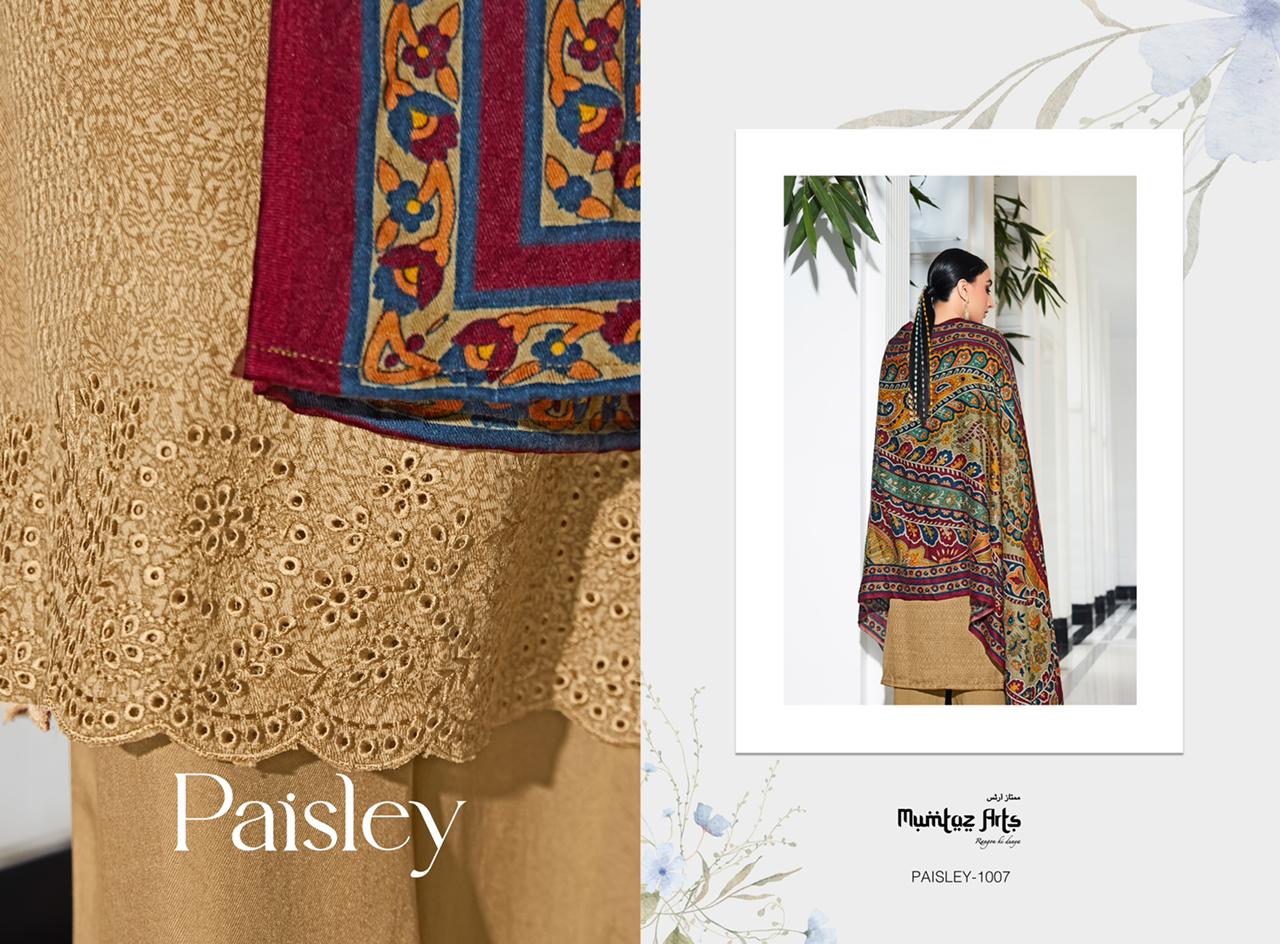 mumtaz art paisley shifli edition vol 1 pashmina exclusive print salwar suit catalog