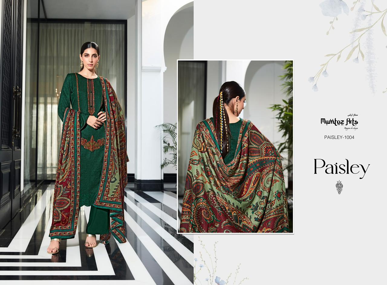 mumtaz art paisley shifli edition vol 1 pashmina exclusive print salwar suit catalog