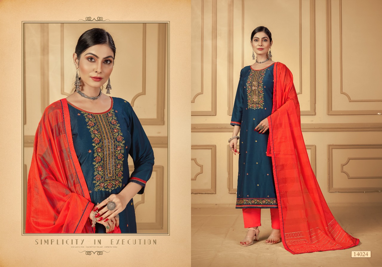 panch ratna khushali silk asstonising salwar suit catalog