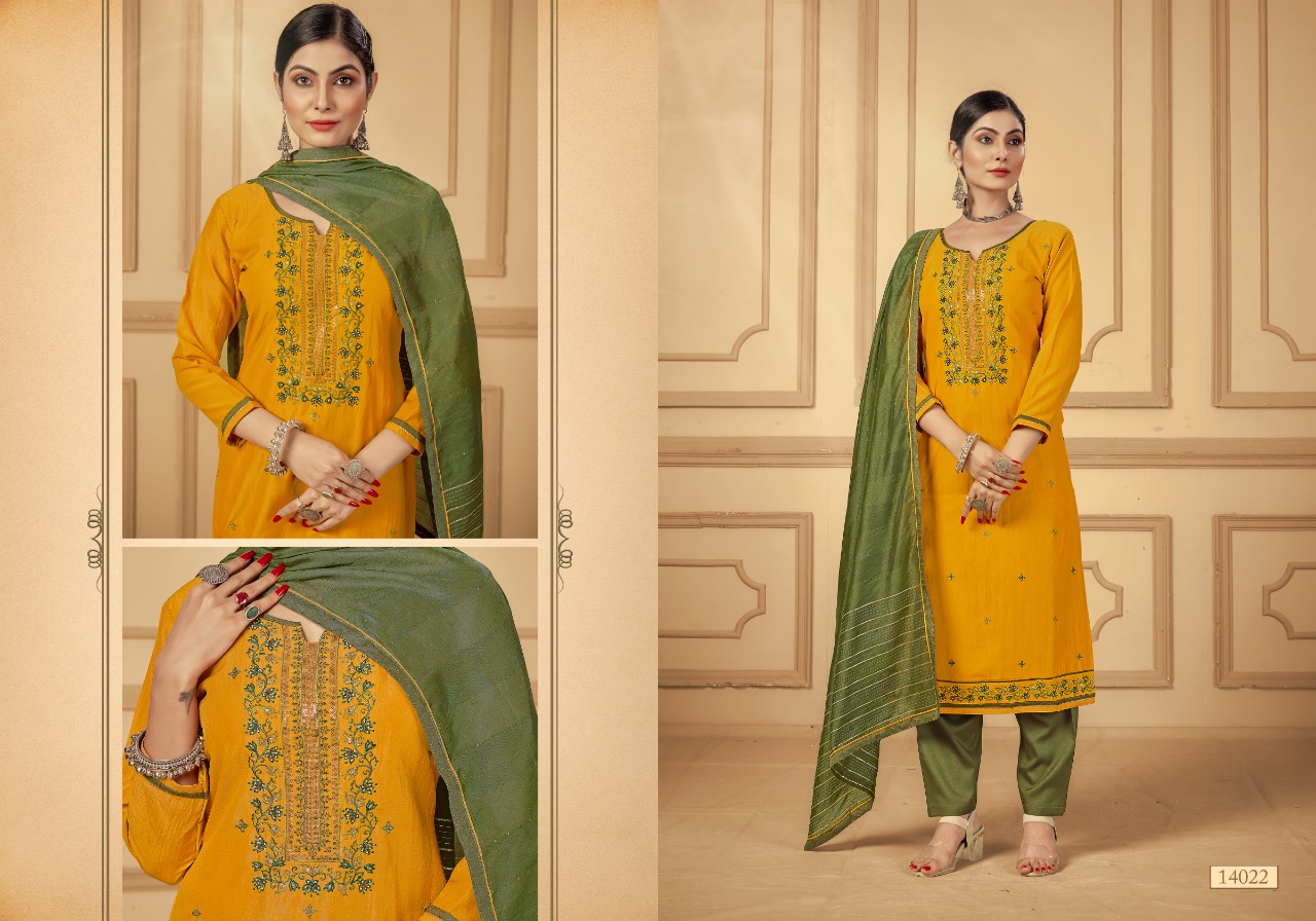 panch ratna khushali silk asstonising salwar suit catalog