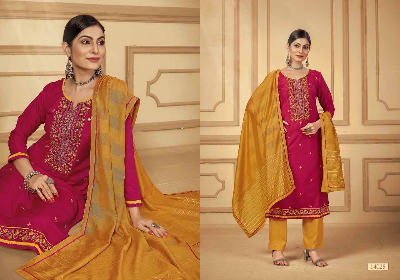 panch ratna khushali silk asstonising salwar suit catalog