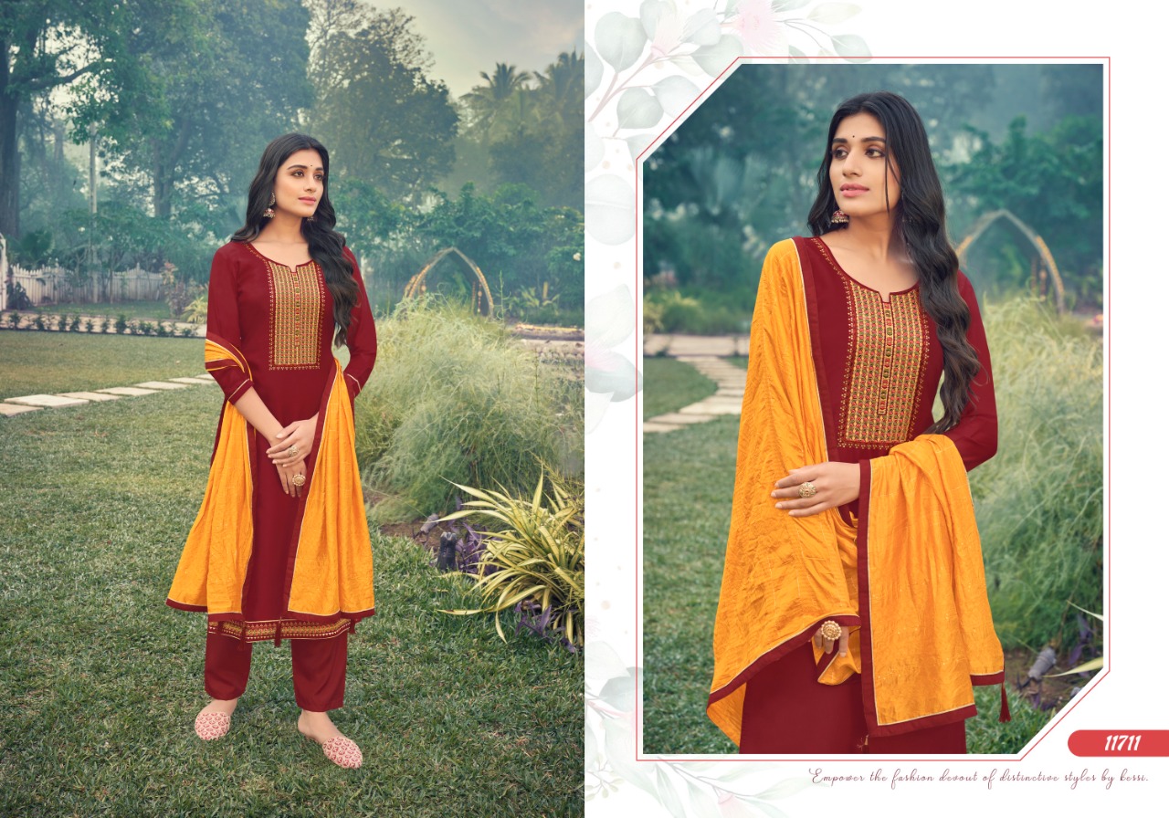 panch ratna saanvi silk new and modern style salwar suit catalog