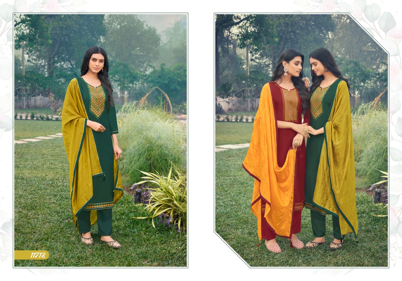 panch ratna saanvi silk new and modern style salwar suit catalog