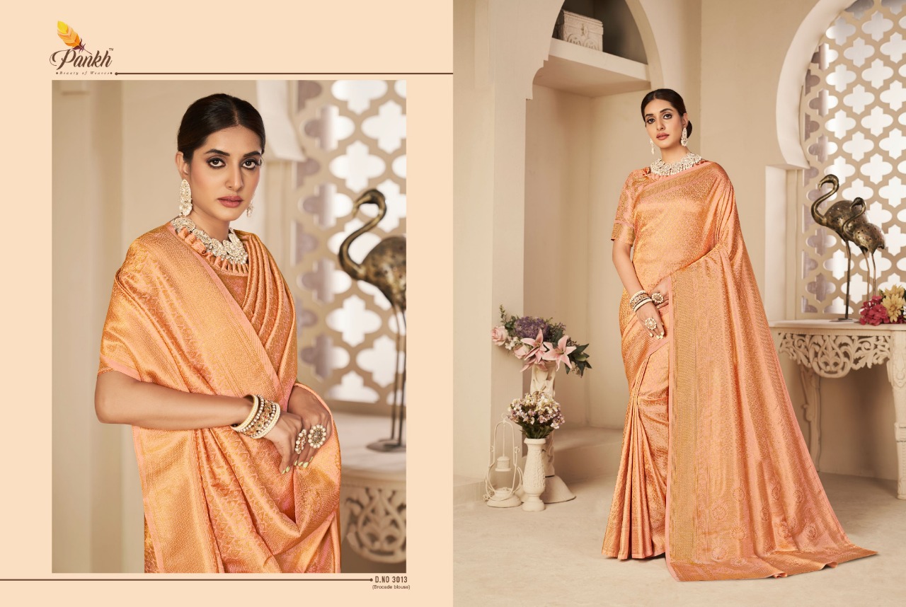 pink lotus pankh aarya silk kanjiveram silk grace ful look saree catalog