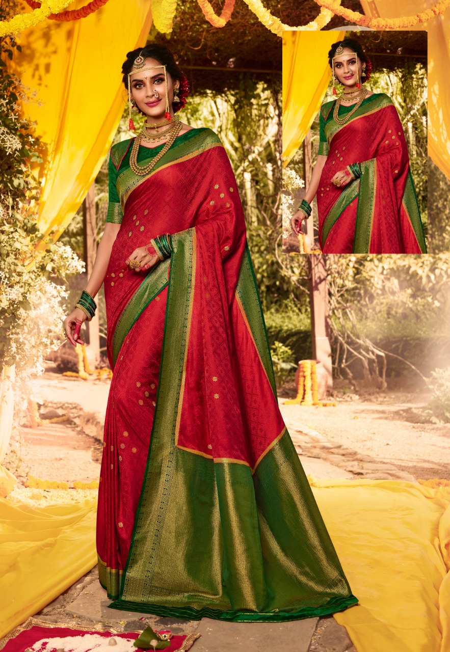 pink lotus pankh Ardhangini Vol 1 satin silk Kanjiveram innovative look saree catalog