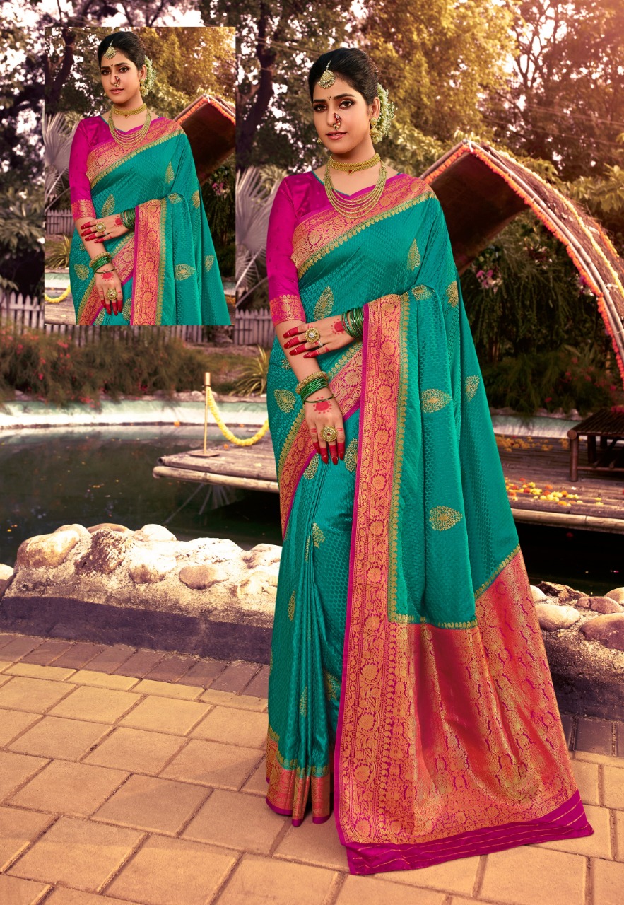 pink lotus pankh Ardhangini Vol 1 satin silk Kanjiveram innovative look saree catalog